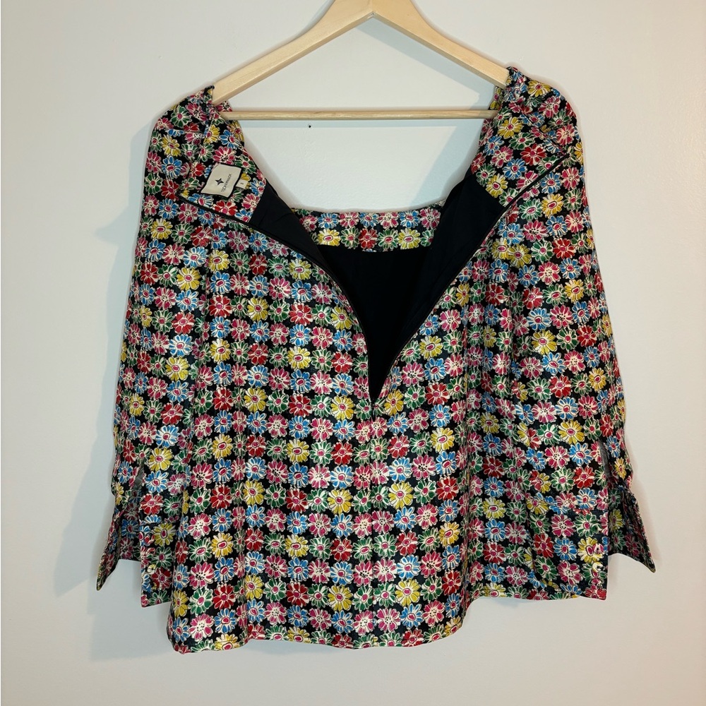 Tuckernuck jacquard floral blouse - Picture 9 of 12